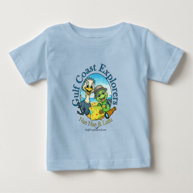 Nae Nae & Lulu Gulf Coast Explorers Baby T-shirt (Vorderseite)