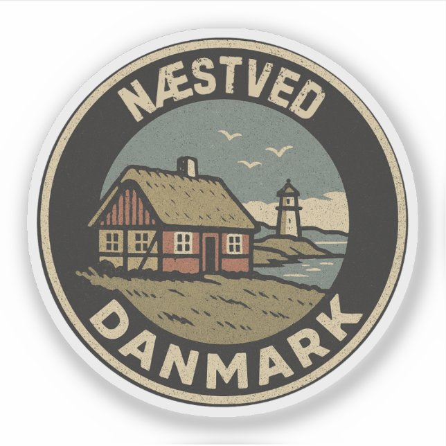 Næstved, Dänemark Aufkleber (Vorderseite)