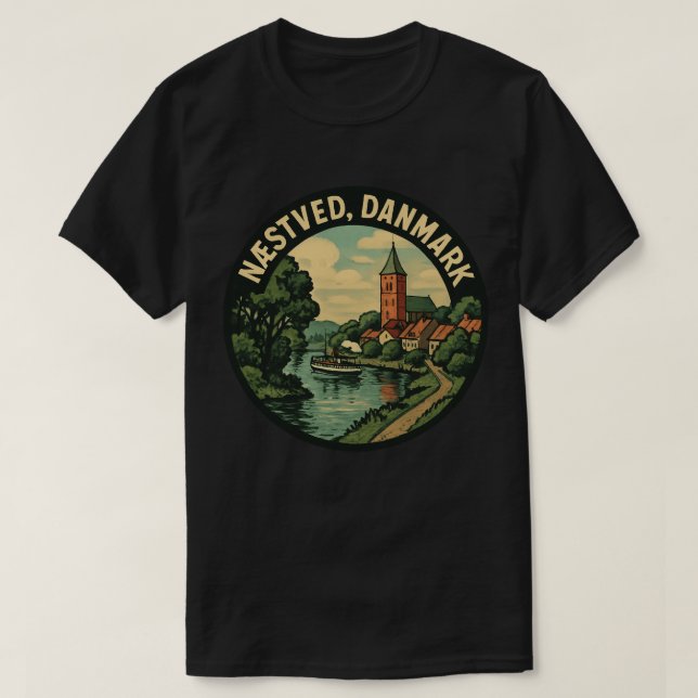 Næstved Denmark Church T-Shirt (Design vorne)