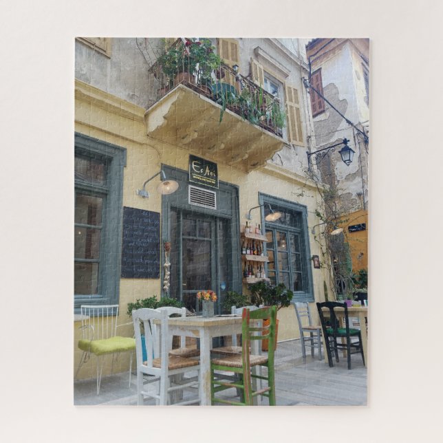Nafplio Café Jigsaw Puzzle (Vertical)