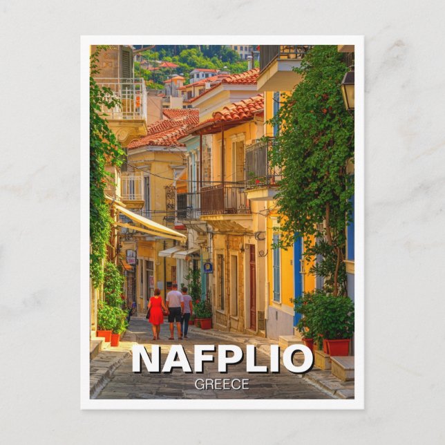 Nafplio Griechenland Travel Postkarte (Vorderseite)