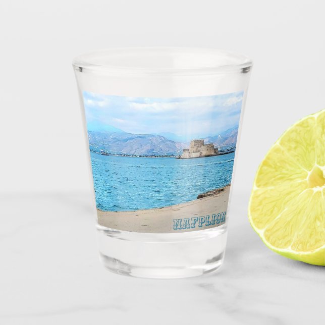 Nafplion Greece Souvenir Shot Glass Schnapsglas (Vorderseite)