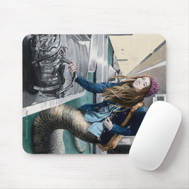 Naga Erforschen World Travel Fantasy Art Mousepad (Mit Mouse)