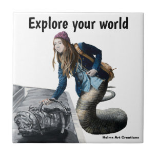 Naga Exploration World Travel Fantasy Keramik Tile Fliese