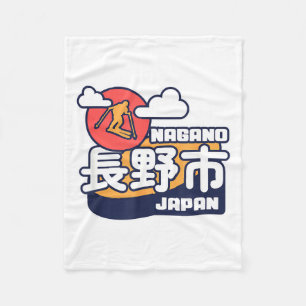 Nagano Japan Skigebiet Skifahren Japanische Alpen Fleecedecke