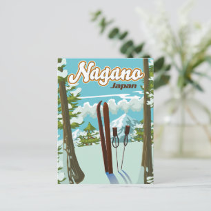 Nagano Japan Skipposter Postkarte