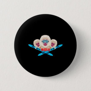 Nagano-Skifahrer Button