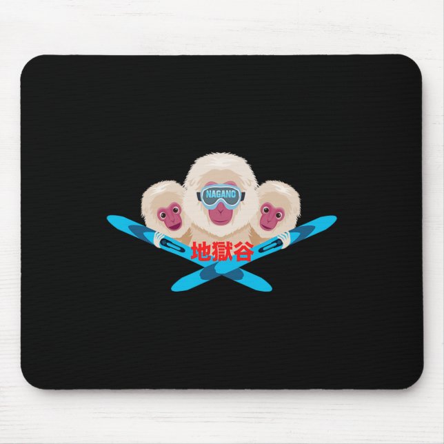 Nagano-Skifahrer Mousepad (Vorne)