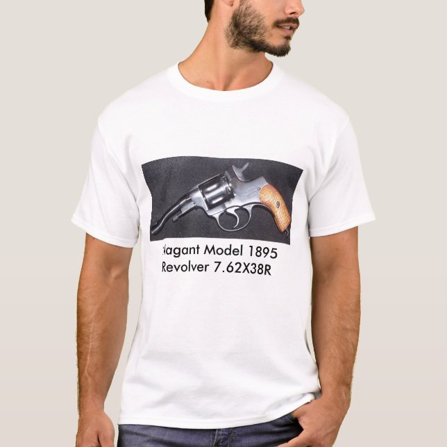 Nagant Modell-Revolver 1895 7,6… T-Shirt (Vorderseite)