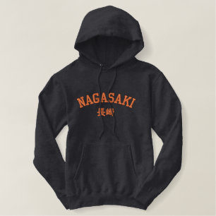 Nagasaki City bestickter Hoodie