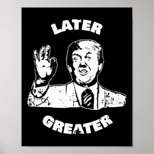 Nagasaki Fats später Größer' Lustig Süß Pro Anti T Poster