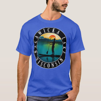 Nagawicka Lake Wisconsin Paddleboarding T-Shirt