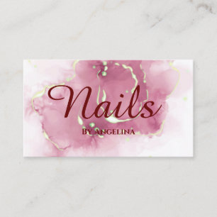 Nagel eleganten Typographie Visitenkarte