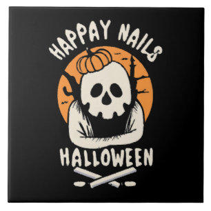 Nägel für ein schönes Halloween gestalten Fliese