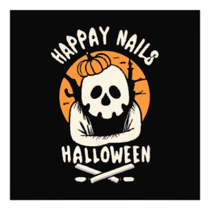 Nägel für Halloween schön machen Fotodruck