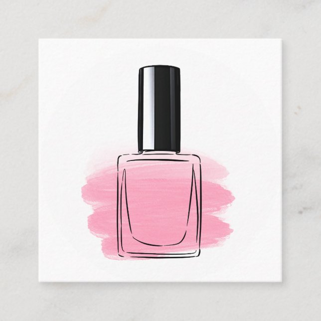 Nägel Quadratische Visitenkarte (Vorderseite)