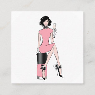 Nägel Quadratische Visitenkarte