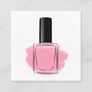 Nägel Quadratische Visitenkarte