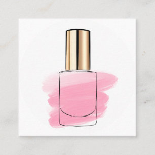 Nägel Quadratische Visitenkarte