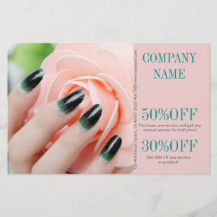 Nagel-Salon mit gürtelig-eleganter Maniküre Flyer