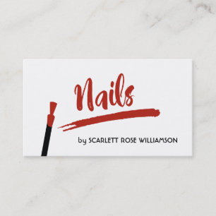 Nagel-Salon-Stylist-Geschäfts-Karten Visitenkarte