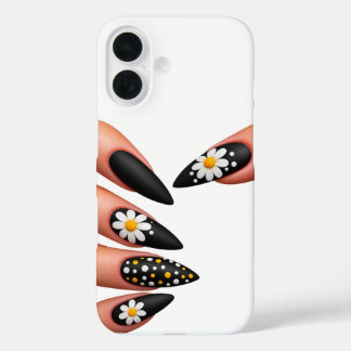 Nägel Stil schwarz iPhone 16 Hülle