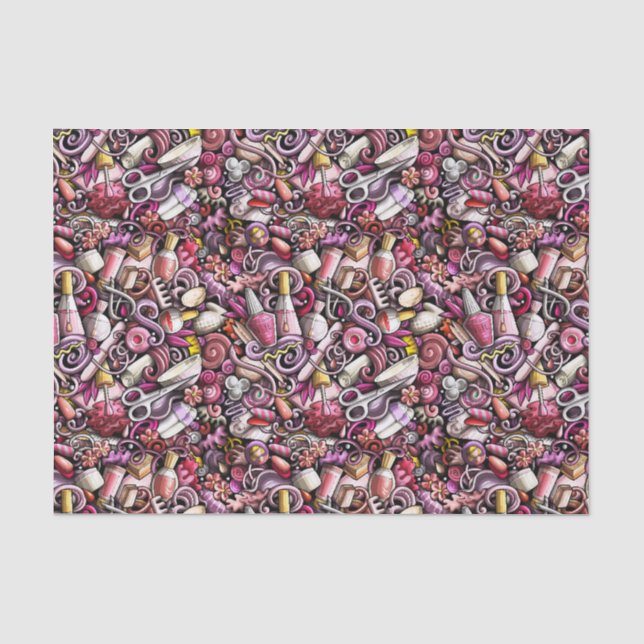 Nagel-Studio-Muster Seidenpapier (Vorderseite)