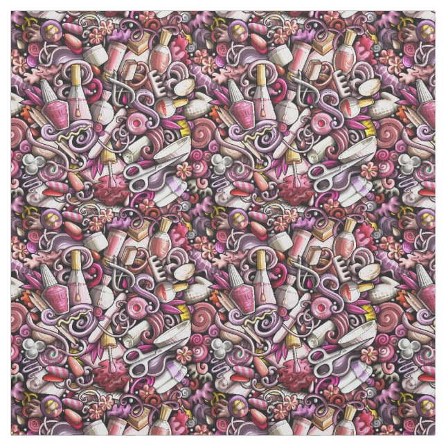 Nagel-Studio-Muster Stoff (Muster)