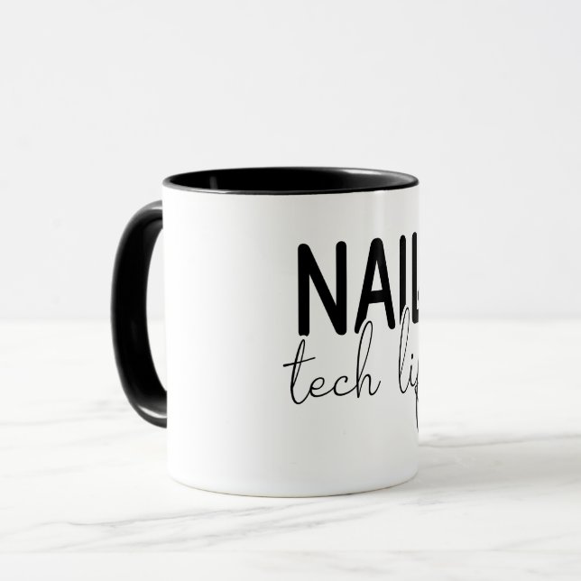 Nagel-Tech-Leben Tasse (Vorderseite Links)