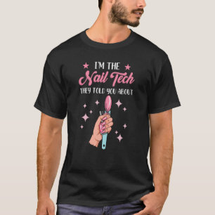 Nagel-Tech-Mitarbeiter Maniküre Kollege Poliert Ge T-Shirt