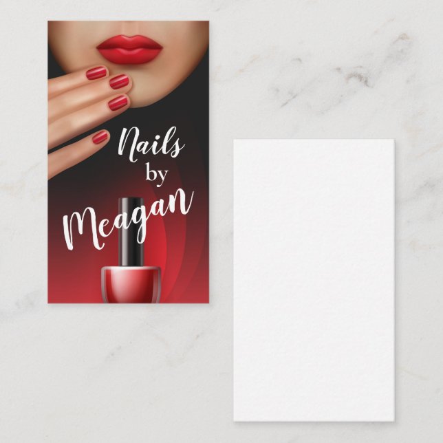 Nägel Visitenkarte (Vorne/Hinten)