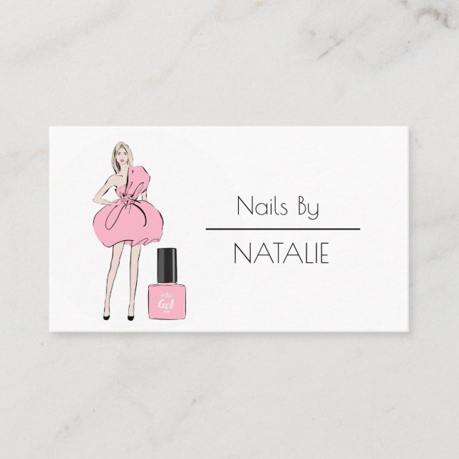 Nägel Visitenkarte (Vorderseite)