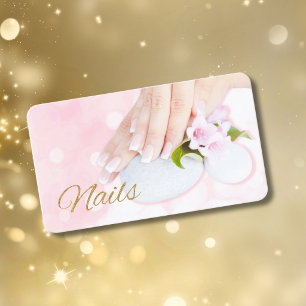 Nägel Visitenkarten Maniküre Rosa Visitenkarte