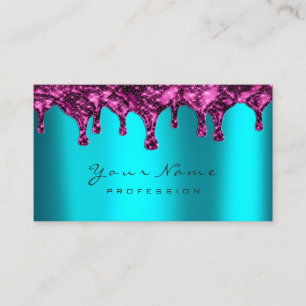 Nägel Wachs Epilation Depilation Rosa Ozean Blau Visitenkarte