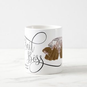 Nagelbüchse, Nageltechniker, lange Nägel, Maniküre Kaffeetasse