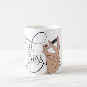 Nagelbüchse, Nageltechniker, lange Nägel, Maniküre Kaffeetasse