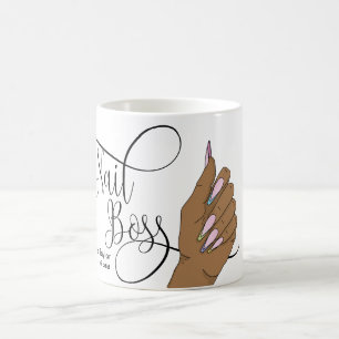 Nagelbüchse, Nageltechniker, lange Nägel, Maniküre Kaffeetasse