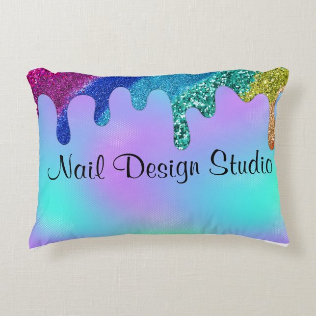 Nageldesign Studio-Drehkissen Dekokissen (Vorderseite)