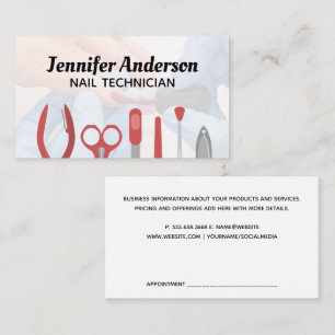 Nagelhandwerkzeuge Nägel anmalen Visitenkarte