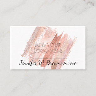 Nagelkünstler Maniküre Polier Logo Make-up Puder Visitenkarte