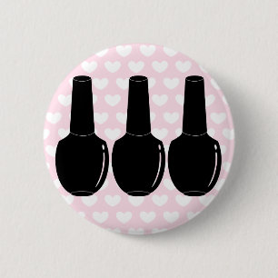 Nagellack für Leben-Schwarz-Nagellack füllt Kuns Button
