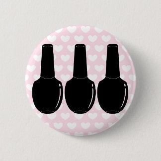 Nagellack für Leben-Schwarz-Nagellack füllt Kunst Button