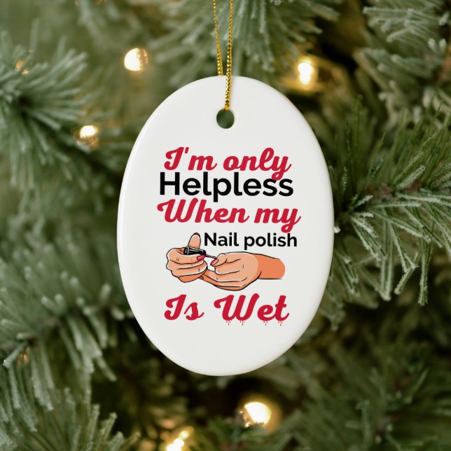 Nagellack Keramik Ornament (Baum)