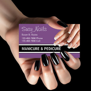 Nagellack Maniküre Design Visitenkarte