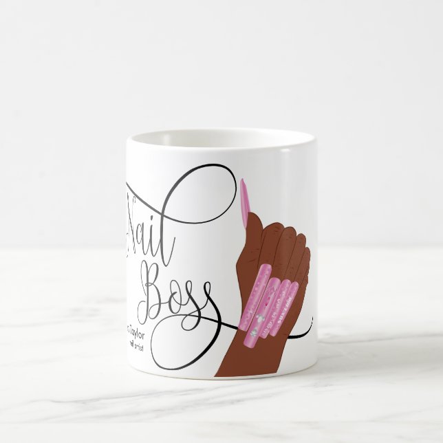 Nagellack, Nageltechniker, holografische Nägel Cof Kaffeetasse (Mittel)