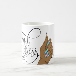 Nagellack, Nageltechniker, holografische Nägel Kaffeetasse