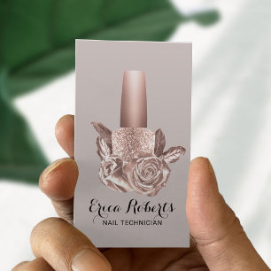 Nagellalon Blush Rose Gold Blumenzwiebeln Polnisch Visitenkarte