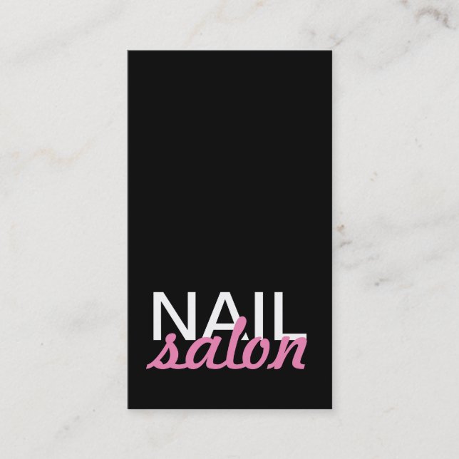 Nagellalon Pedicues Lochkarte Treuekarte (Vorderseite)