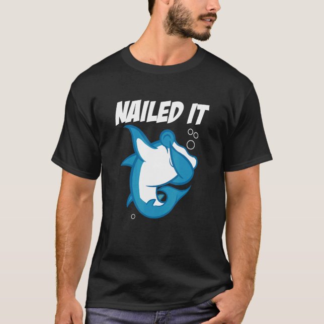 Nageln Hammerhead Shark Future Marine Biologis T-Shirt (Vorderseite)