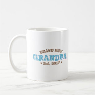 Nagelneuer Großvater Est. 2017 (Blau) Kaffeetasse